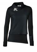 Designer-2-n-1-Pullover schwarz