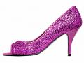 Designer-Abend-Peeptoepumps pink