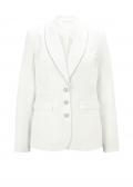 Designer-Abendblazer mit Strass creme