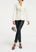 Designer-Abendblazer mit Strass creme