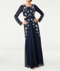 Designer-Abendkleid marine