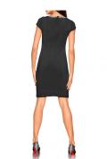 Designer-Abendkleid mit Strass schwarz