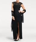 Designer-Abendkleid schwarz