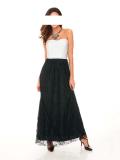 Designer-Abendkleid schwarz-weiß