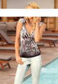 Designer-Animalprint-Shirt bunt