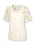 Designer-Ausbrennershirt mit Top champagner