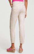 Designer-Bauchweg-Jeans elfenbeinfarben