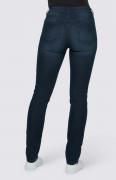 Designer-Bauchweg-Jeans mit Stickerei dark