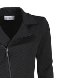 Designer-Bikerjacke schwarz