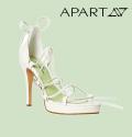 Designer-Binde-Sandalette creme Gr. 38
