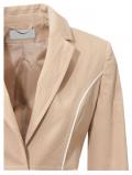Designer-Blazer beige-weiß