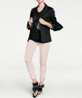 Designer-Blazer mit Schleifen schwarz