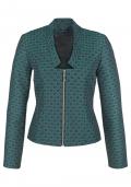 Designer-Blazer petrol-schwarz