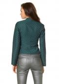 Designer-Blazer petrol-schwarz