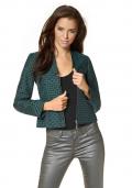 Designer-Blazer petrol-schwarz