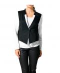 Designer-Blazer schwarz-ecru