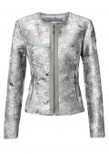 Designer-Blazerjacke silberfarben