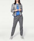 Designer-Blazerjacke silberfarben