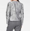 Designer-Blazerjacke silberfarben