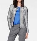 Designer-Blazerjacke silberfarben