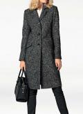 Designer-Blazermantel schwarz-weiß