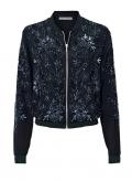 Designer-Blouson schwarz