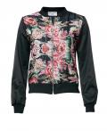 Designer-Blouson schwarz-bunt