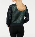 Designer-Blouson schwarz-bunt