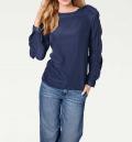 Designer-Bluse blau