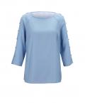 Designer-Bluse hellblau