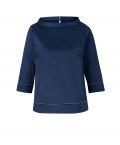 Designer-Bluse mit Glitzerdetails dunkelblau