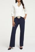 Designer-Bluse mit Rüschen weiß