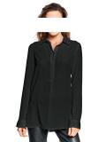 Designer-Bluse schwarz