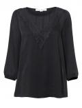 Designer-Bluse schwarz