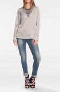 Designer-Blusenshirt grau