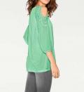 Designer-Blusenshirt mit Spitze mint
