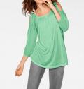 Designer-Blusenshirt mit Spitze mint