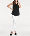 Designer-Blusentop schwarz