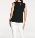 Designer-Blusentop schwarz