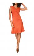 Designer-Bodyforming-Prinzesskleid orange