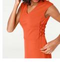 Designer-Bodyforming-Prinzesskleid orange