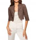 Designer-Bolero taupe