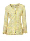 Designer-Boucléblazer gelb-bunt