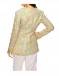 Designer-Boucléblazer gelb-bunt