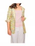 Designer-Boucléblazer gelb-bunt