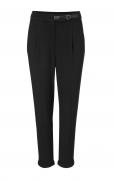 Designer-Bundfaltenhose schwarz