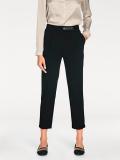 Designer-Bundfaltenhose schwarz
