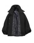 Designer-Cape mit Gürtel schwarz