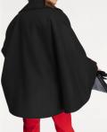 Designer-Cape mit Gürtel schwarz