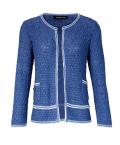 Designer-Cardigan blau